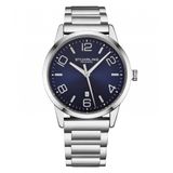 Relogio Masculino Stuhrling Diretriz 4021 Quartzo 42mm, Prata E Azul