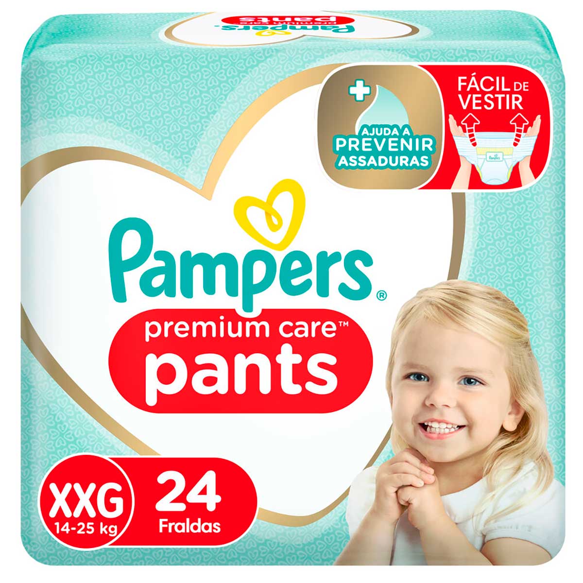 Fralda Pampers XXG Premium Care Pants 24 unidades