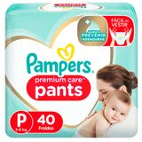 Fralda Pampers P Premium Care Pants 40 unidades