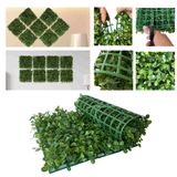 20 Placas Plantas De Buxinho Artificial 25x25cm Cada Painel Jardim Vertical Em Apartamentos E Comércios