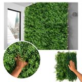 10 Placas Para Jardim Vertical Artificial Interno 60x40cm Revestimento Premium Facil De Instalar Folhagens Mistas