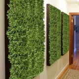 6 Placas Com Plantas Artificiais Instalação Super Fácil E Exclusividade De Decoração Folhagens Volumosas Para Criar Muro