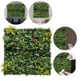 4m² Parede De Plantas Artificiais Decorativas Para Ambiente Externo Enfeite Com Folhagens Volumosas