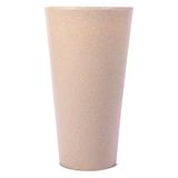 Vaso Cônico Aldora Bege 56cm Polietileno Afort