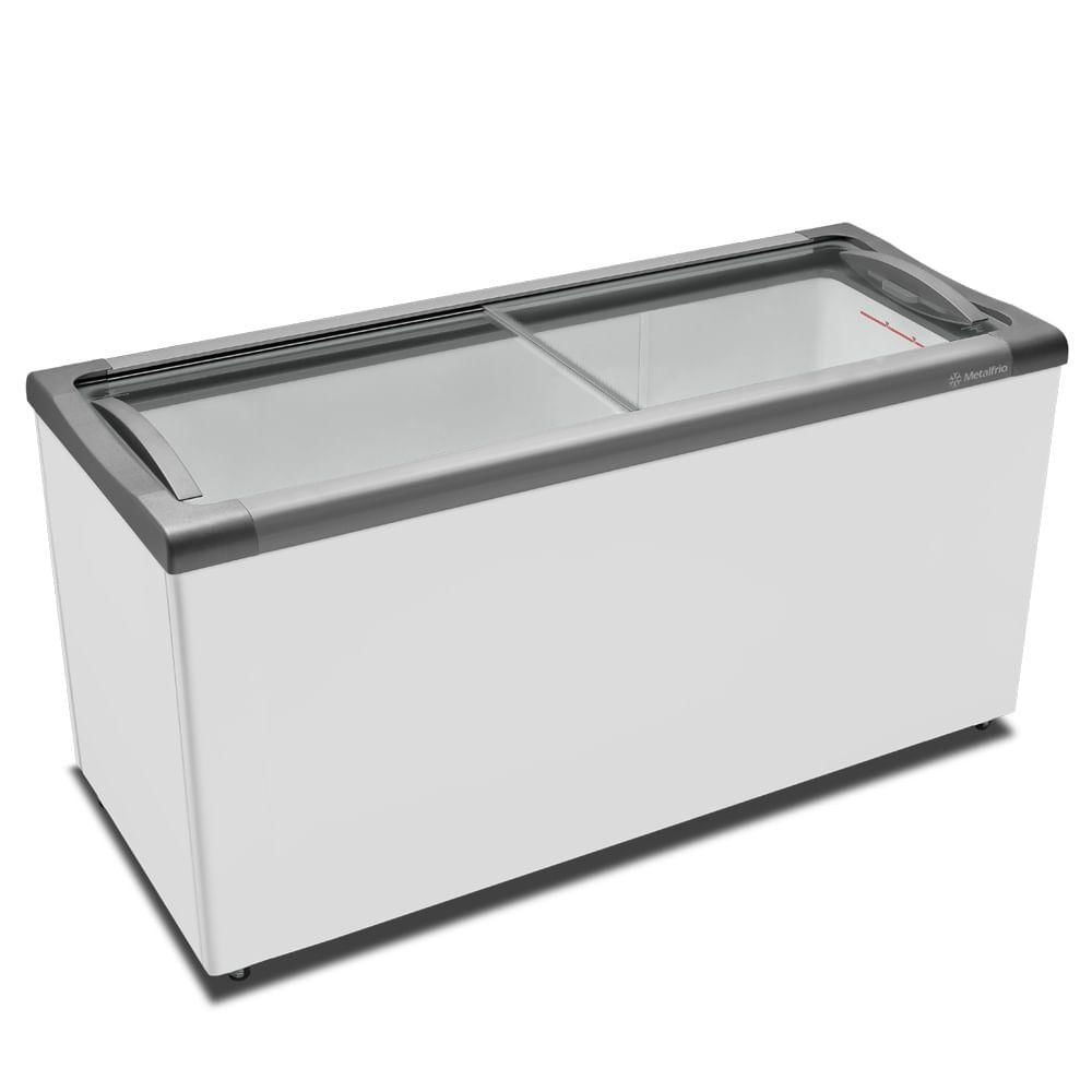 Freezer Horizontal Porta De Vidro 491l Metalfrio Nf55s 220v