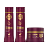 Kit 3 Un Liso Com Força 300ml Haskell Beleza Feminina Forte