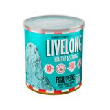 Ração Úmida Livelong Sabor Peixe 300gr Para Cães -  Alimento Natural