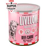 Ração Úmida Livelong Carne 300gr Para Cães -  Alimento Natural