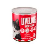 Ração Úmida Livelong Delícias De Carne 300gr Para Gatos -  Alimento Natural
