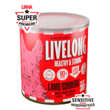 Ração Úmida Livelong Cordeiro 300gr Para Cães -  Alimento Natural