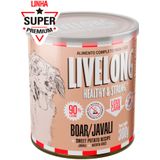 Ração Úmida Livelong Sabor Javali 300gr Para Cães -  Alimento Natural