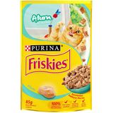 Kit Com 15 Unidades - Ração Úmida Friskies Adultos Atum Ao Molho Sachê 85g