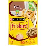 Kit Com 15 Unidades - Ração Úmida Friskies Adultos Peru Ao Molho Sachê 85g