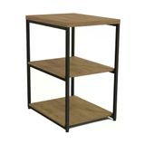 Mesa De Apoio Lateral 45cm Crome Li004 Freijo Preto Kappesbe