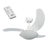 Ventilador Aura At 3p San C.l.m. Br C/ Controle Remoto - 220v Branco