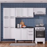 Cozinha Itatiaia Luce Compacta 4 Pecas Branco Paneleiro Armario Aereo Gabinete