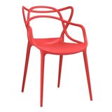 KIT - 4 x cadeiras Allegra - Vermelho