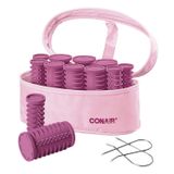 Conair Instant Heat Compacto Hot Rollers, Perfeito Para Estilo On-the-go, Rosa, 1 Contagem