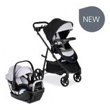 Carrinho De Bebê Com Cadeira Para Carro Britax Willow Brook S Travel System, Branco Glacial Onyx