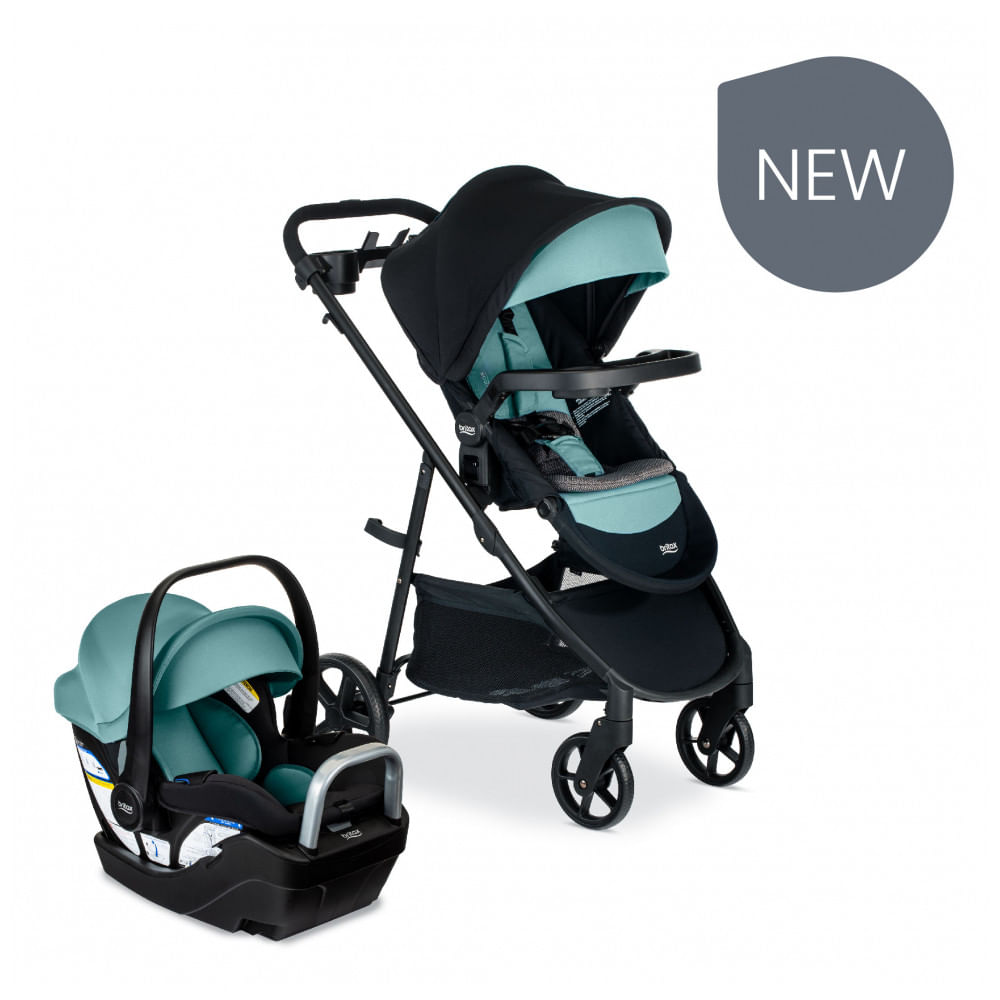 Carrinho De Bebê Com Cadeira Para Carro Britax Willow Brook S Travel System, Verde Jade Onyx