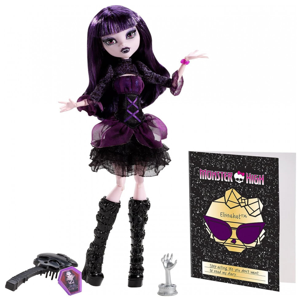 Monster High Boneca Elissabat Para Criancas A Partir De 6 Anos, Mattel Bdd87, Violeta