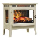 Duraflame Aquecedor Elétrico Lareira Realista 3D Portátil, Área 92m2, Creme.