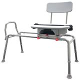 Cadeira De Banho Movel Para Idoso Com Assento Giratorio, Suporta Ate 160 Kg, Eagle Health Supplies 77663, Branco