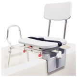 Cadeira De Banho Movel Para Idosos E Adultos, Ate 150 Quilos, Branca, Eagle Health Supplies 37762, Branco