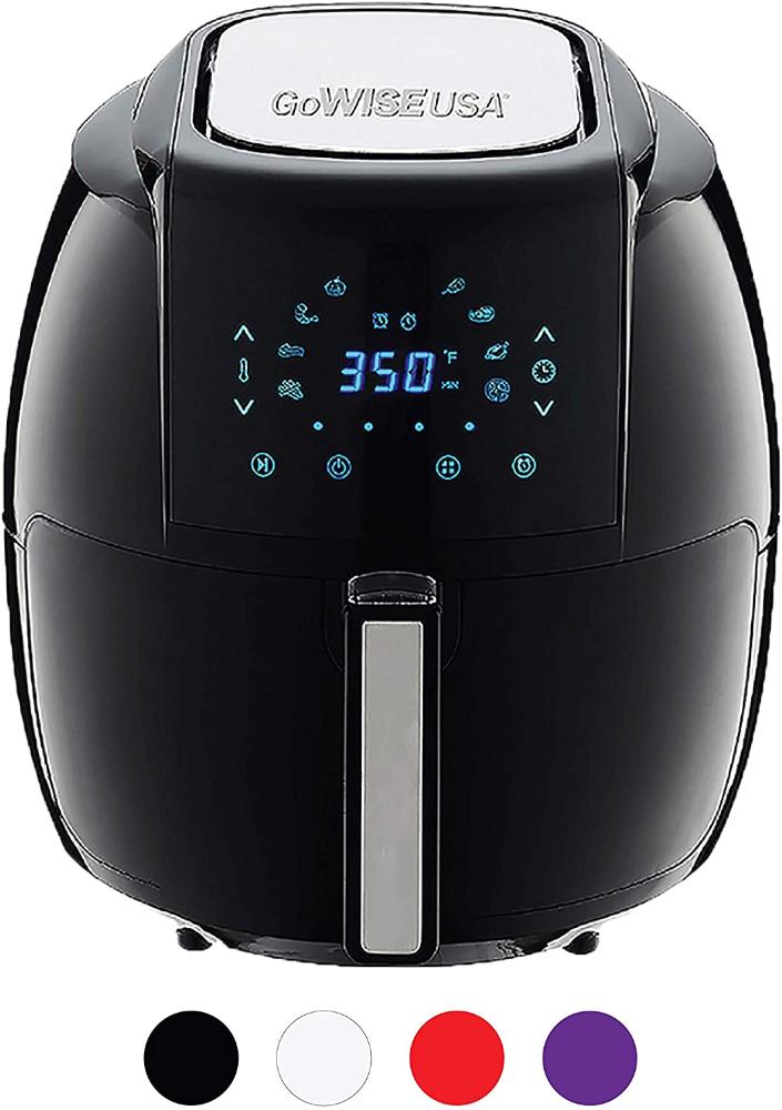 GoWISE USA AirFryer 1700W - 5,5L -  Display Digital, 8 em-1 - Preto 110V