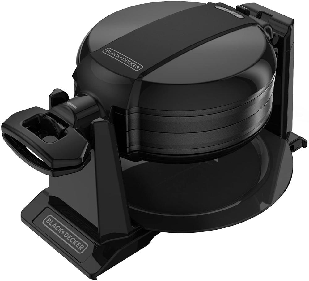 BLACK + DECKER Máquina de Waffle Rotativo, 1200W, Preto 110V