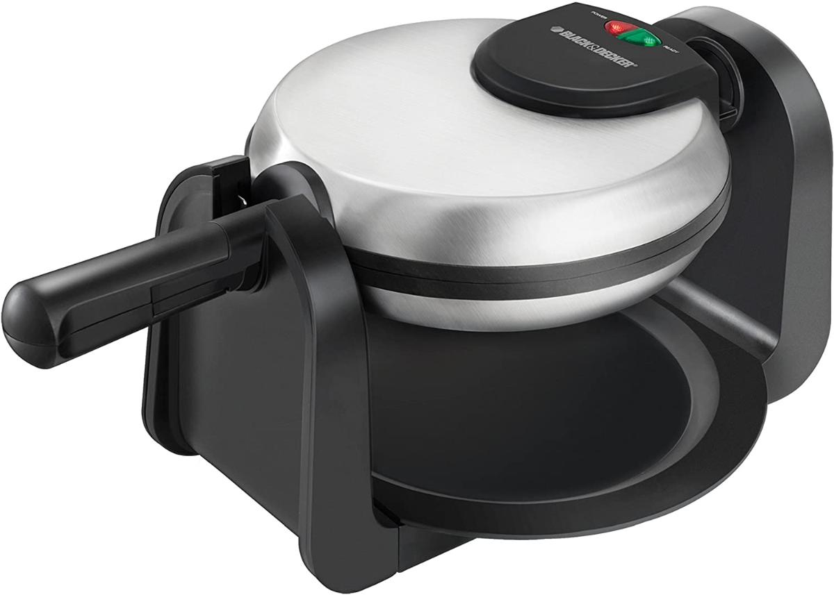 BLACK DECKER Máquina de Waffle Aço Inox 800W Prata 110V