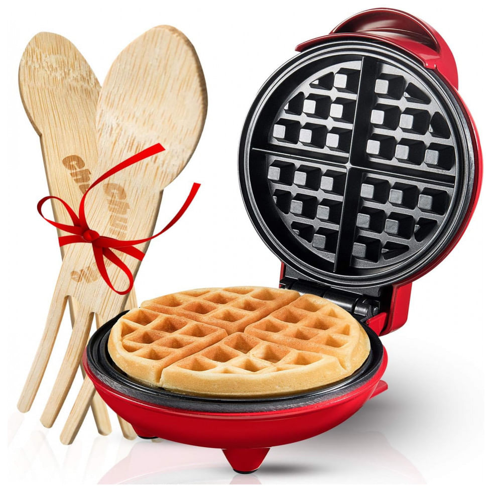 Maquina De Waffle Antiaderente, Aco Inoxidavel, 550w, 110v, Burgess Brothers Bbq Burgers Committed To Service, Vermelho