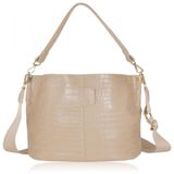 Bolsa Retro Feminina De Ombro Em Couro Sintetico De Crocodilo, Hirooms Yx Eypstb, Bege