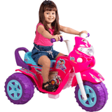 Moto Triciclo Eletrico Biemme Super Gp Raptor Girl Rosa 12v