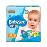 Fralda Descartável Babysec Galinha Pintadinha Ultra Jumbinho Média Embalagem C/ 8 Pacotes C/ 18 Unidades