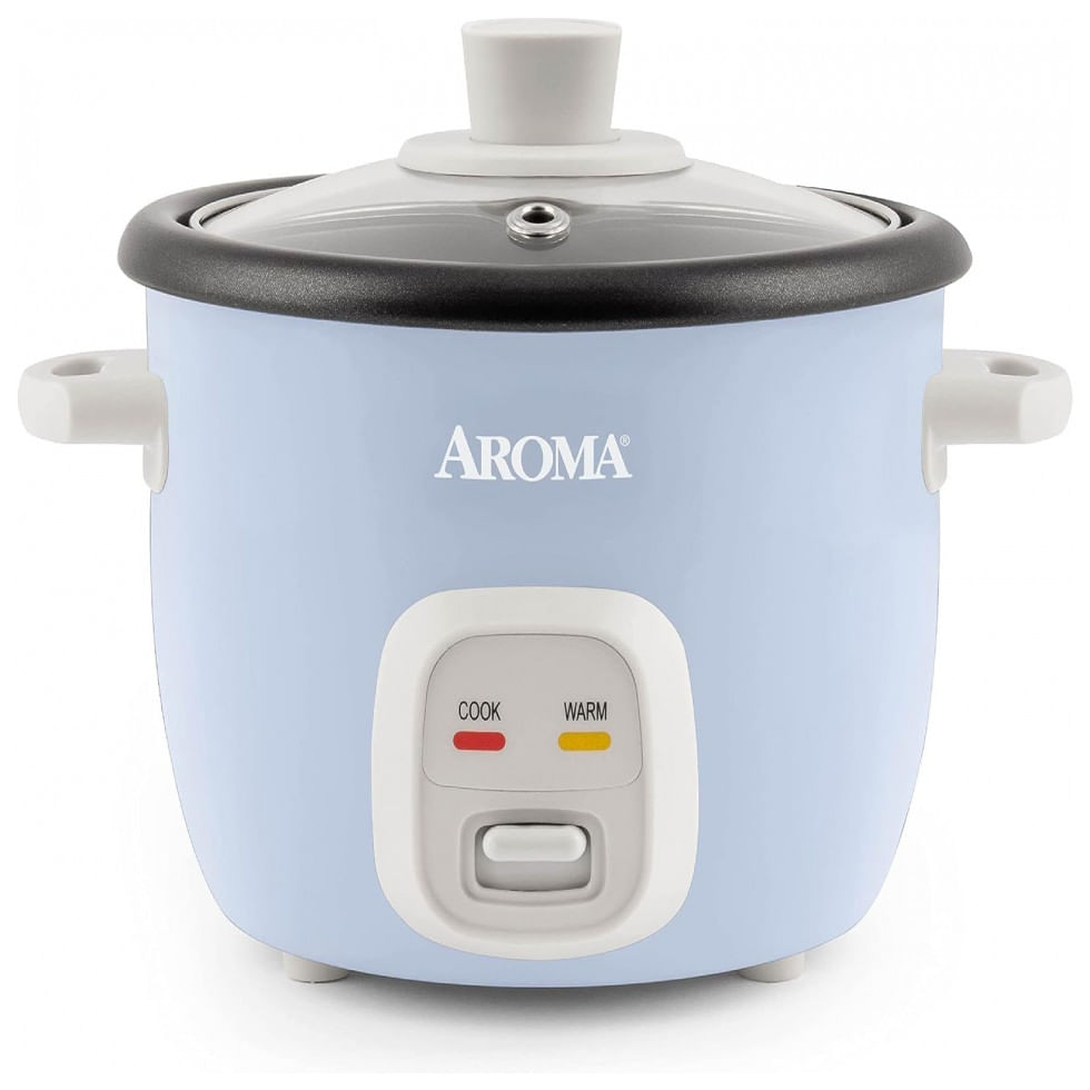 Panela De Arroz Eletrica Ate 4 Xicaras Nao Cozidas, 110v 250w, Aroma Housewares, Azul