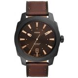 Relogio Masculino Analogico De Quartzo Com Pulseira De Couro, Fossil Fs5972, Marrom