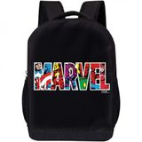 Mochila Escolar Infantil 45cm Marvel Para Criancas, Preta