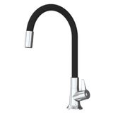 Torneira Move de Mesa Bica Móvel Tubo Flex Japi Preto/Cromado