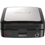 KRUPS Máquina de Waffle 4 Fatias, 1200W-110V, Preta.