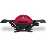 Weber Q1200 Churrasqueira a Gás Portátil com Mesa Auxiliar 8500 BTU serve até 3 Pessoas Vermelho