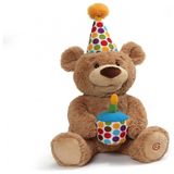 Pelucia Urso Aniversariante Para Criancas Maiores De 1 Ano, Gund 4059959 6049942, Marrom