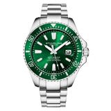 Relogio Masculino Stuhrling 3950a Quartzo 42mm, Prata E Verde