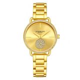 Relogio Feminino Astraea 3909 Quartzo 38mm, Dourado