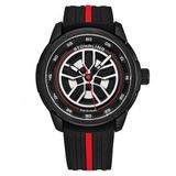 Relogio Masculino Stuhrling Aviador 984 Quartzo 44mm, Vermelho