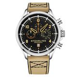 Relogio Masculino Stuhrling Aviator 929 Quartzo 45mm, Bege