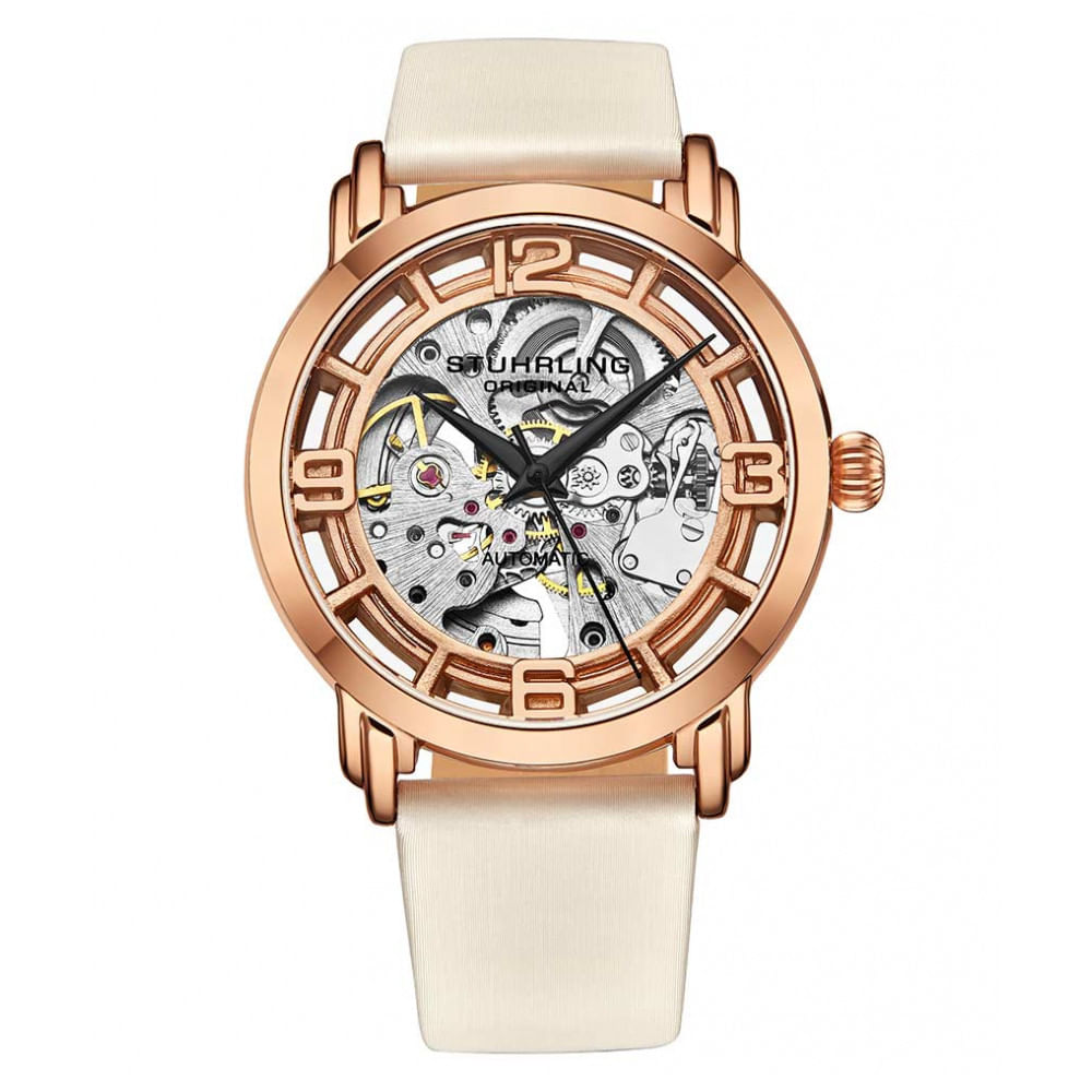 Relogio Masculino Stuhrling Winchester 3982 Automatico 40mm, Ouro Rosa