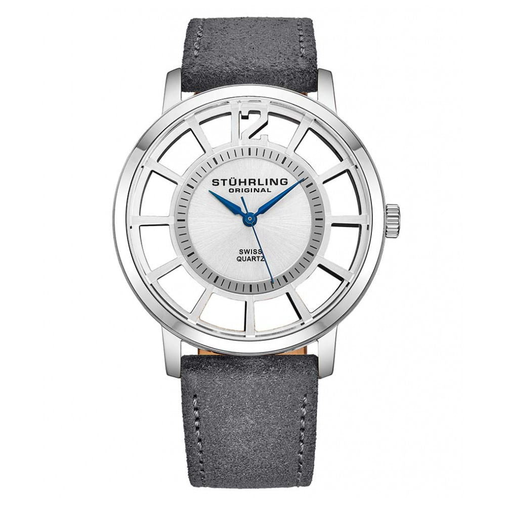 Relogio Masculino Stuhrling 388s2 Quartzo 40mm, Cinza