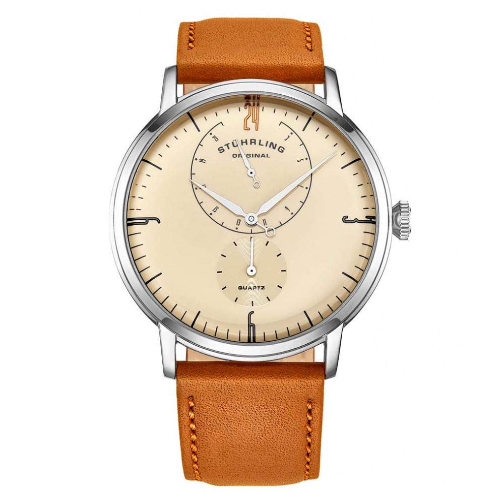 Relogio Masculino Stuhrling Cabaletta Quartzo 42mm, Marrom