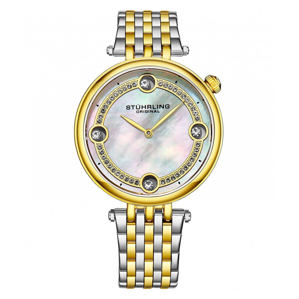 Relogio Feminino Stuhrling Symphony 3999 Quartzo 38mm, Dourado Classico